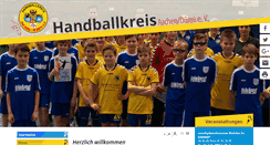 Desktop Screenshot of handballkreisaachendueren.de